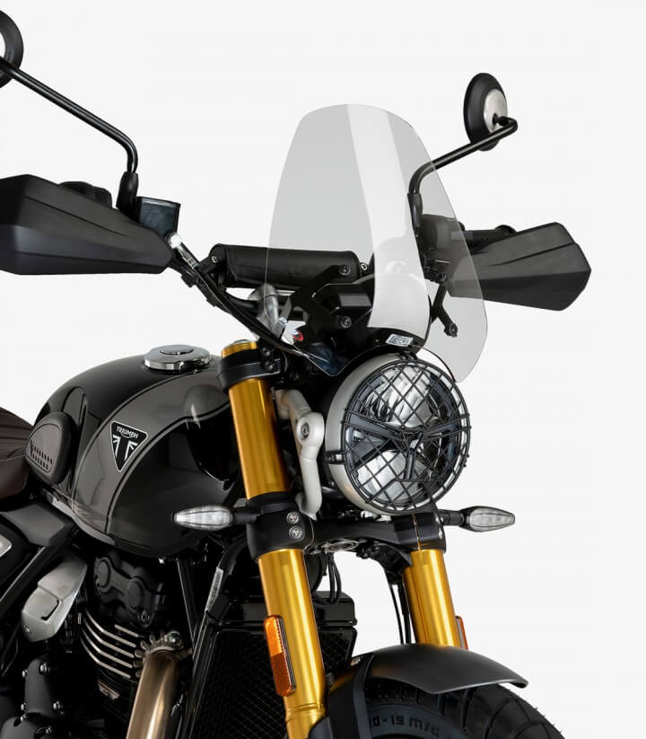 Triumph Scrambler 400X (2024), Speed 400 (2024) Puig Naked New Generation Sport Transparent Windshield 21933W