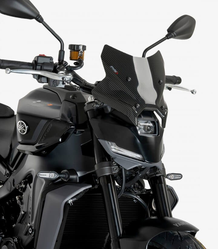 Windschild Puig New Generation Sport Yamaha MT-09 (24-26) Carbon-Optik 22077C