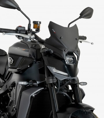 Windschild Puig New Generation Sport Yamaha MT-09 (24-26) Mattschwarz 22077J