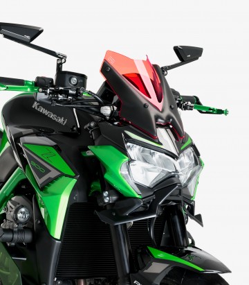 Windschild Puig New Generation Sport Kawasaki Z900 (20-24) Rot 3840R
