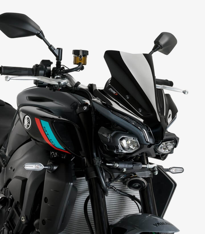 Windschild Puig New Generation Sport Yamaha MT-10 (22-26) Schwarz 21361N