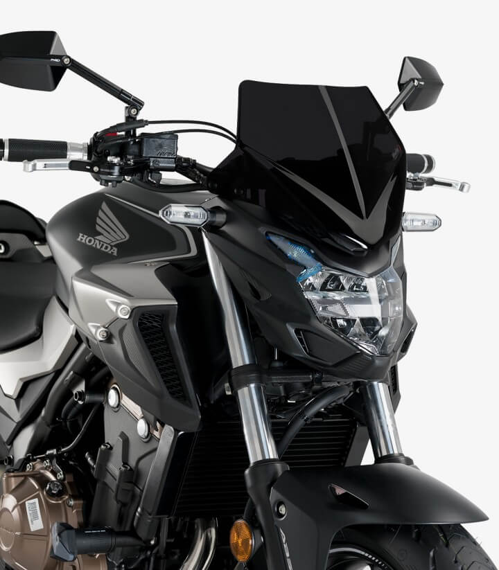 Windschild Puig New Generation Sport Honda CB500F (16-24) Schwarz 21412N