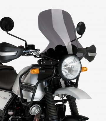 Royal Enfield Himalayan (2021 - 2023) Puig Touring Dark smoked Windshield 21122F