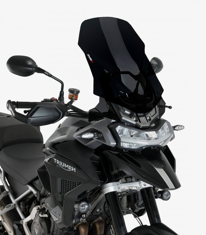 Windschild Puig Touring Triumph Tiger 1200 GT/GT Explorer/GT Pro/Rally Explorer/Pro (22-26) Schwarz 21336N