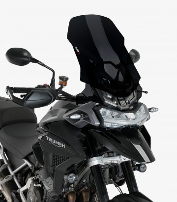 Windschild Puig Touring Triumph Tiger 1200 GT/GT Explorer/GT Pro/Rally Explorer/Pro (22-26) Schwarz 21336N