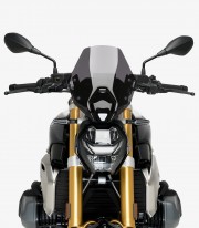 BMW R1250R (2018 - 2024) with OEM BMW bracket Puig New Generation Sport Dark smoked Windshield 3623F