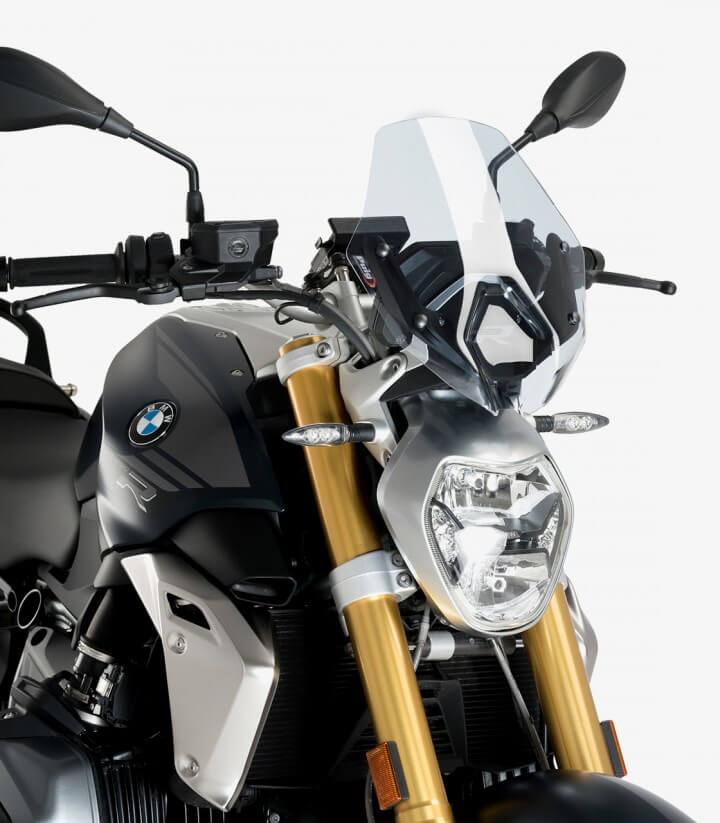 Cúpula Puig New Generation Sport BMW R1250R (2018 - 2024) con soporte original BMW Transparente 3623W