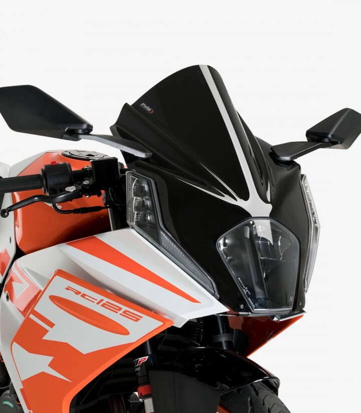 Windschild Puig Z-Racing KTM RC125 (22-26), RC390 (22-26) Schwarz 21476N