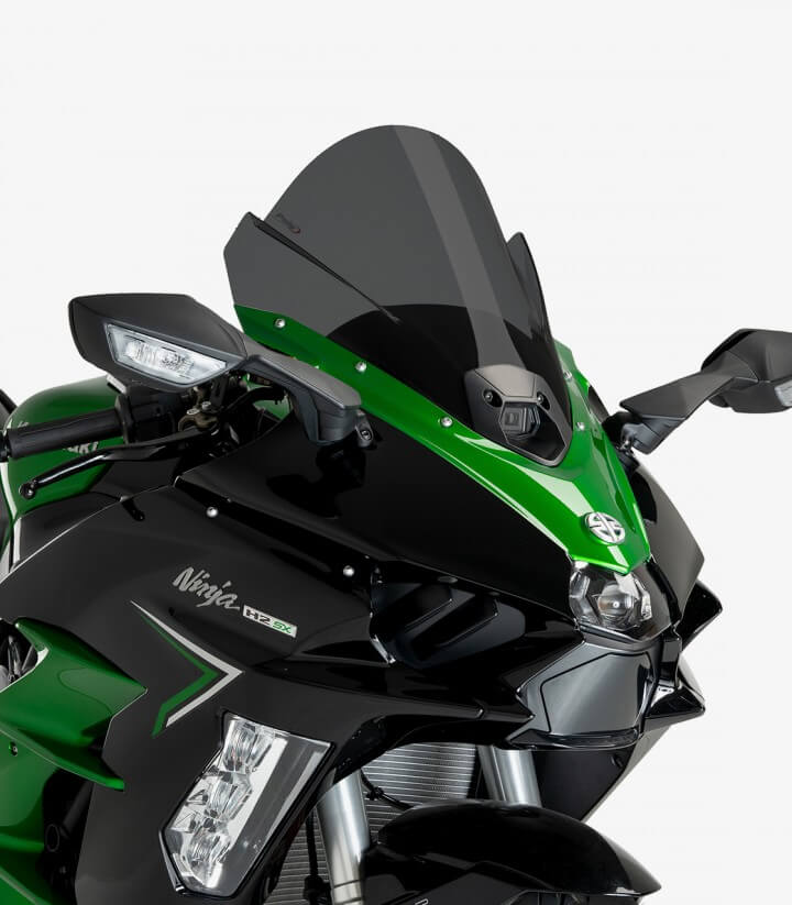 Windschild Puig Z-Racing Kawasaki Ninja H2 SX (23-26) Dunkel getönt 21714F