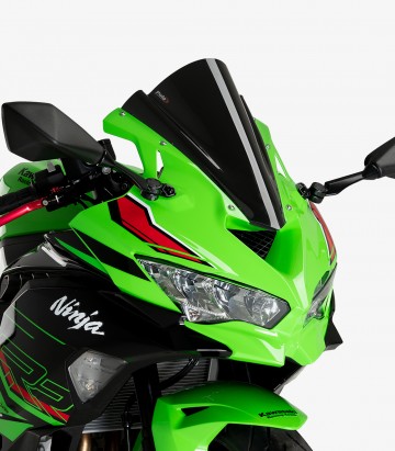 Windschild Puig Z-Racing Kawasaki ZX-4R/RR Ninja (24-26) Schwarz 21767N