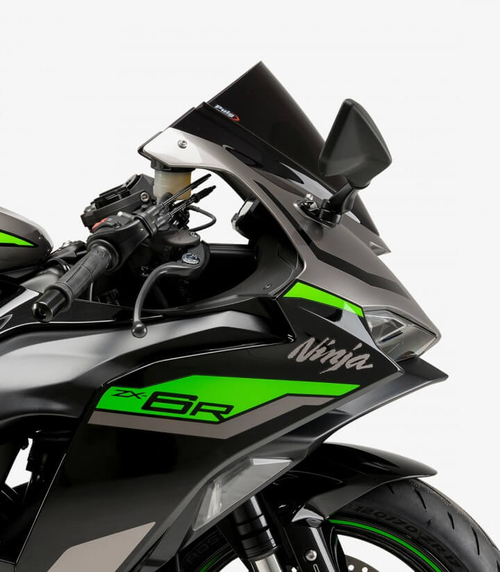 Windschild Puig Z-Racing Kawasaki ZX-6R Ninja (24-26) Dunkel getönt 21831F