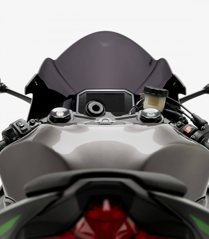 Windschild Puig Z-Racing Kawasaki ZX-6R Ninja (24-26) Dunkel getönt 21831F