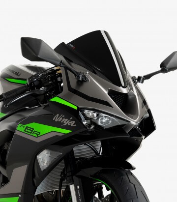 Windschild Puig Z-Racing Kawasaki ZX-6R Ninja (24-26) Schwarz 21831N