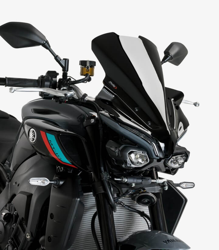 Windschild Puig New Generation Touring Yamaha MT-10 (22-26) Schwarz 21362N
