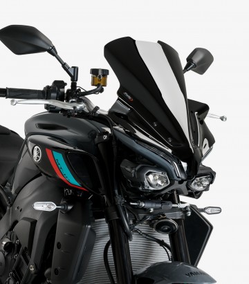 Windschild Puig New Generation Touring Yamaha MT-10 (22-26) Schwarz 21362N