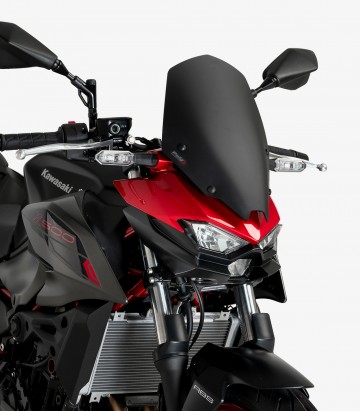 Windschild Puig New Generation Touring Kawasaki Z500 (24-26) Mattschwarz 22009J