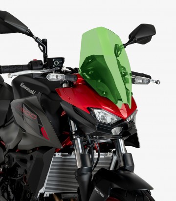 Windschild Puig New Generation Touring Kawasaki Z500 (24-26) Grün 22009V