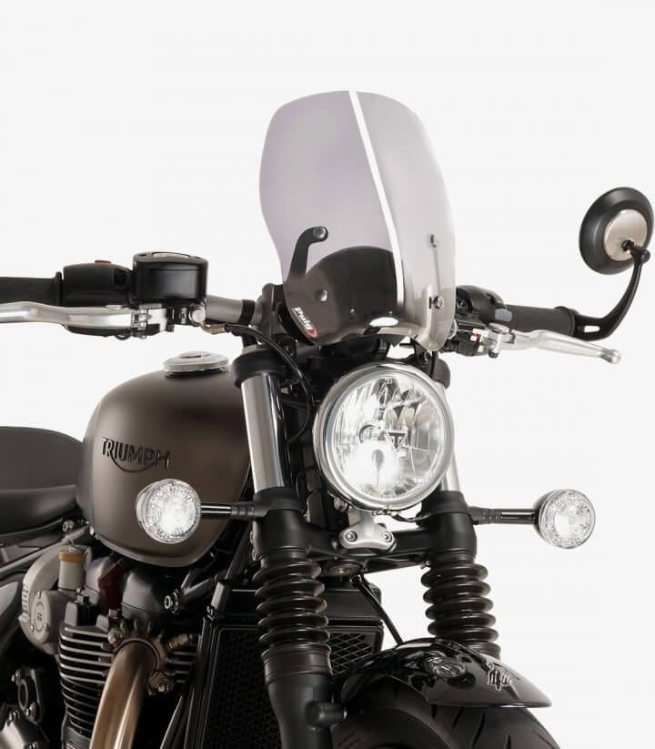 Windschild Puig New Generation Touring Triumph Bonneville Bobber (17-20) Getönt 9437H