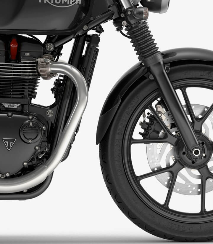 Faldón guardabarros delantero Puig 9224N para Triumph Street Cup  (2017 - 2023), Street Twin (2016 - 2022)
