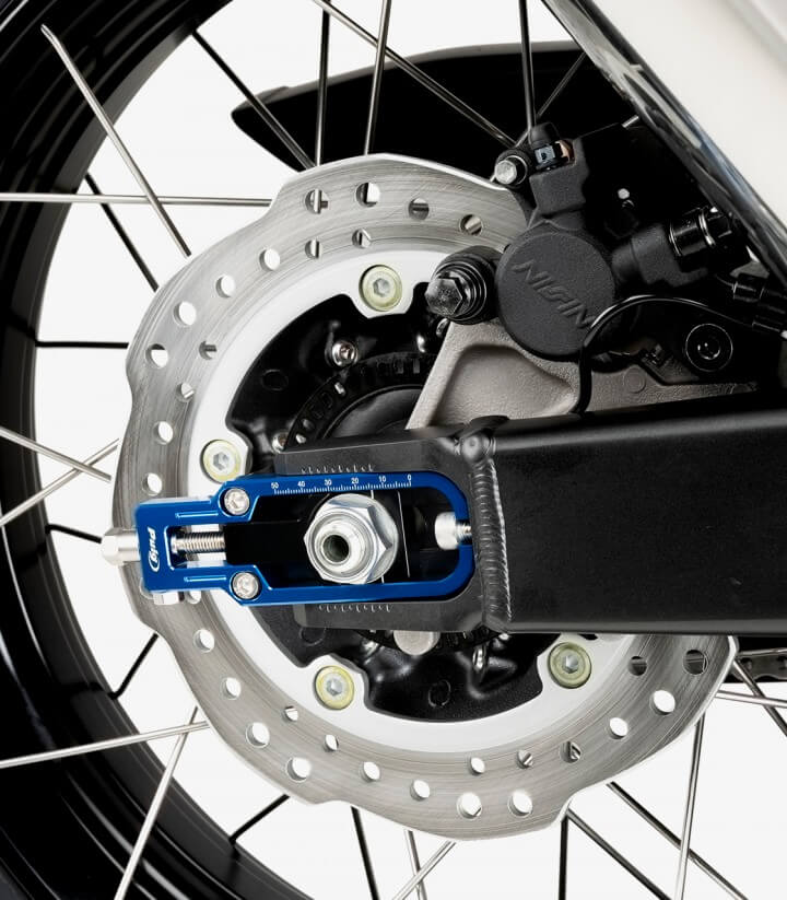 Puig Kettenspanner Blau 21619A für Honda CRF1100L Africa Twin (20-26), XL750 Transalp (23-26)