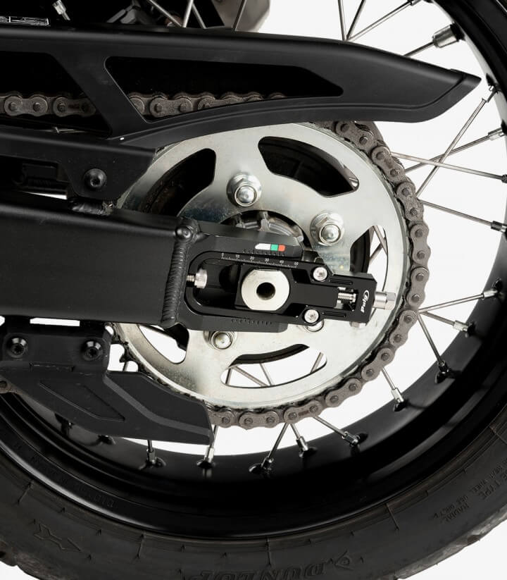 Puig Kettenspanner Schwarz 21619N für Honda CRF1100L Africa Twin (20-26), XL750 Transalp (23-26)