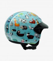 NZI Single Jr Animals Open Face Helmet 050272G711