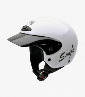 NZI Single II Jr White Open Face Helmet