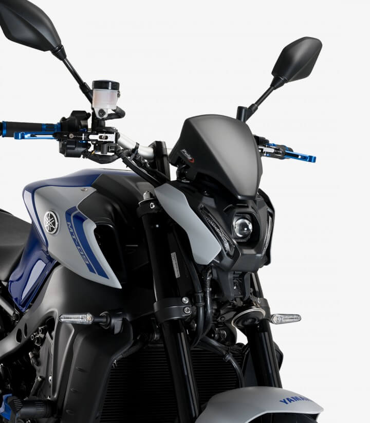 Windschild Puig New Generation Sport Plus Yamaha MT-09 (21-23) Mattschwarz 20643J