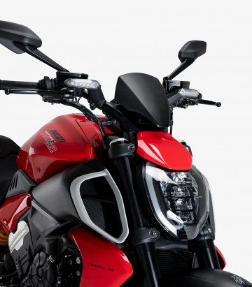 Windschild Puig New Generation Sport Plus Ducati Diavel V4 (24-26) Mattschwarz 21712J