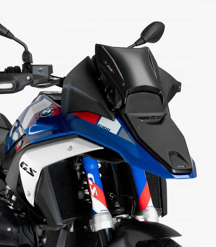 Windschild Puig New Generation Sport Plus BMW R1300GS (23-26), R1300GS Adventure (24-26) Mattschwarz 21897J