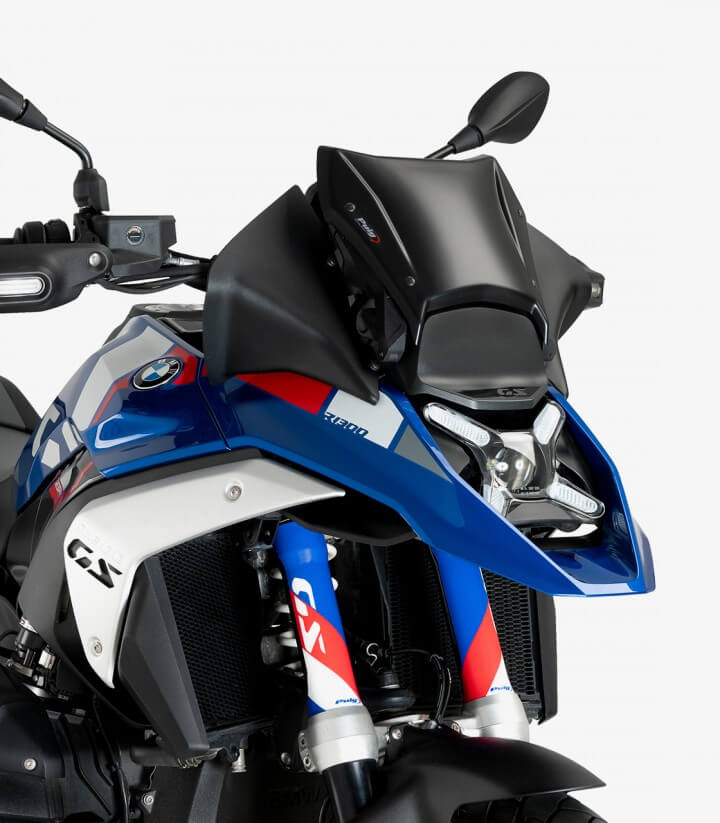 Windschild Puig New Generation Sport Plus BMW R1300GS (23-26), R1300GS Adventure (24-26) Mattschwarz 21897J