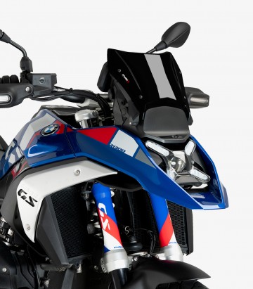 Windschild Puig New Generation Sport Plus BMW R1300GS (23-26), R1300GS Adventure (24-26) Schwarz 21897N