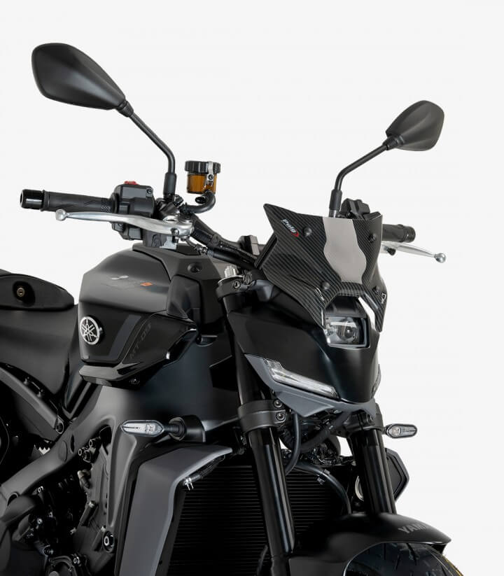 Windschild Puig New Generation Sport Plus Yamaha MT-09 (24-26) Carbon-Optik 22093C