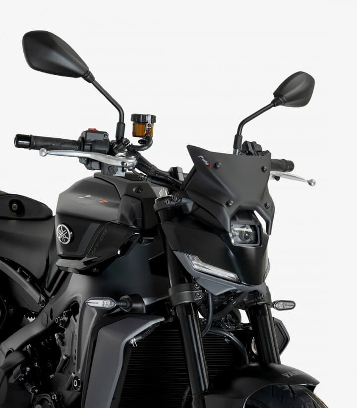 Windschild Puig New Generation Sport Plus Yamaha MT-09 (24-26) Mattschwarz 22093J