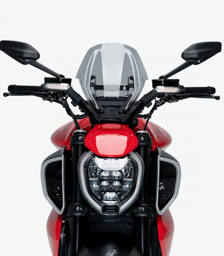 Windschild Puig New Generation verstellbar Ducati Diavel V4 (24-26) Getönt 21713H