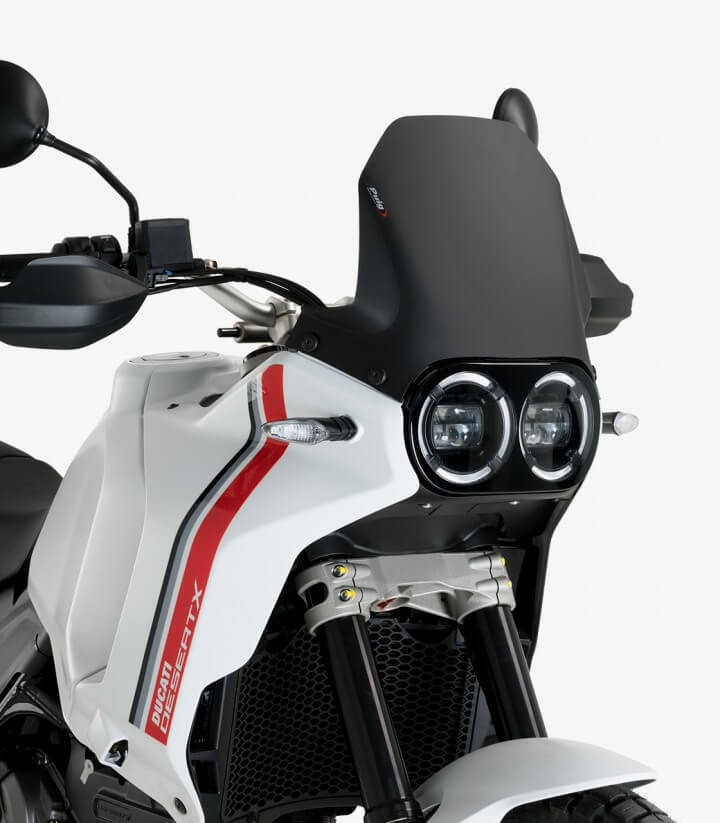 Windschild Puig Sport Ducati DesertX (22-25) Mattschwarz 21448J