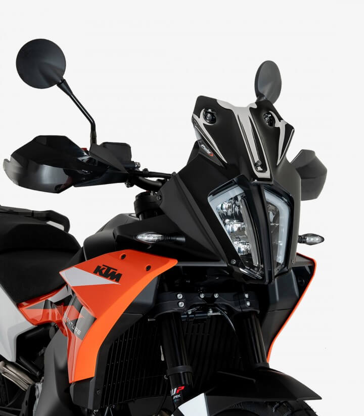 Windschild Puig Sport KTM 790/890 Adventure (23-25), 890 Adventure R (23-26) Schwarz 21610N