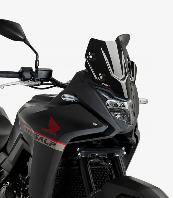 Windschild Puig Sport Honda XL750 Transalp (23-24) Schwarz 21655N