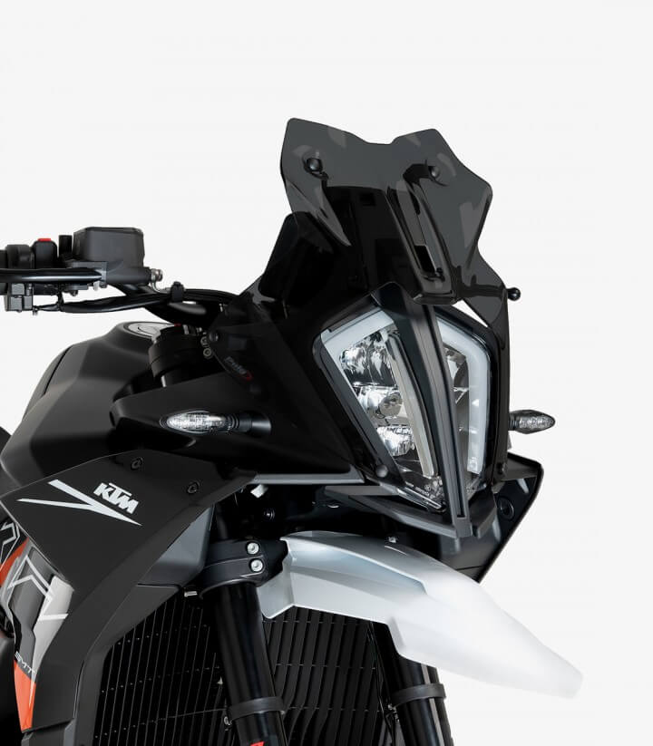 KTM 890 SMT (2023 - 2024) Puig Sport Dark smoked Windshield 21868F