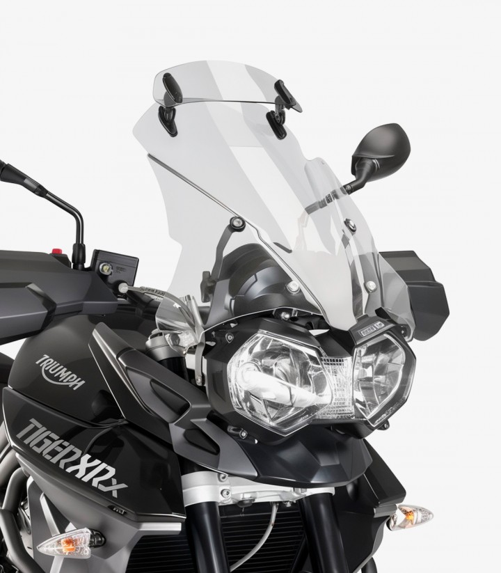 Cúpula Puig Touring con visera Triumph Tiger 800 (2011 - 2017) Transparente 5918W