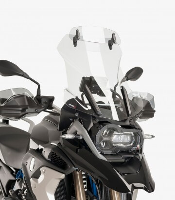 Windschild Puig Touring mit Visier BMW R1200GS (13-18)/Adventure (14-18), R1250GS/Adventure (18-24) Klar 6504W