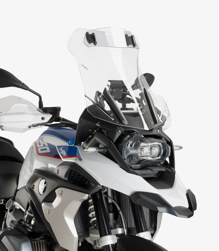 Windschild Puig Touring mit Visier BMW R1200GS (13-18)/Adventure (14-18), R1250GS/Adventure (18-24) Klar 6504W