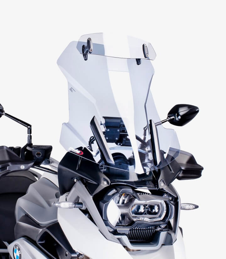 Windschild Puig Touring mit Visier BMW R1200GS (13-18)/Adventure (14-18), R1250GS/Adventure (18-24) Klar 6504W