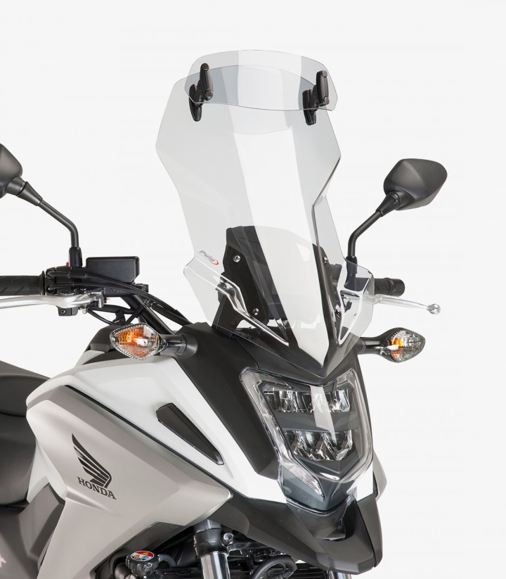 Honda NC750X (2016 - 2020) Puig Touring with visor Transparent Windshield 8911W