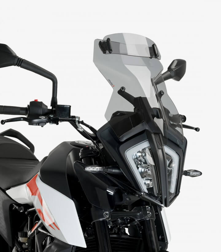 KTM 390 Adventure (2020 - 2024) Puig Touring with visor Smoked Windshield 20415H