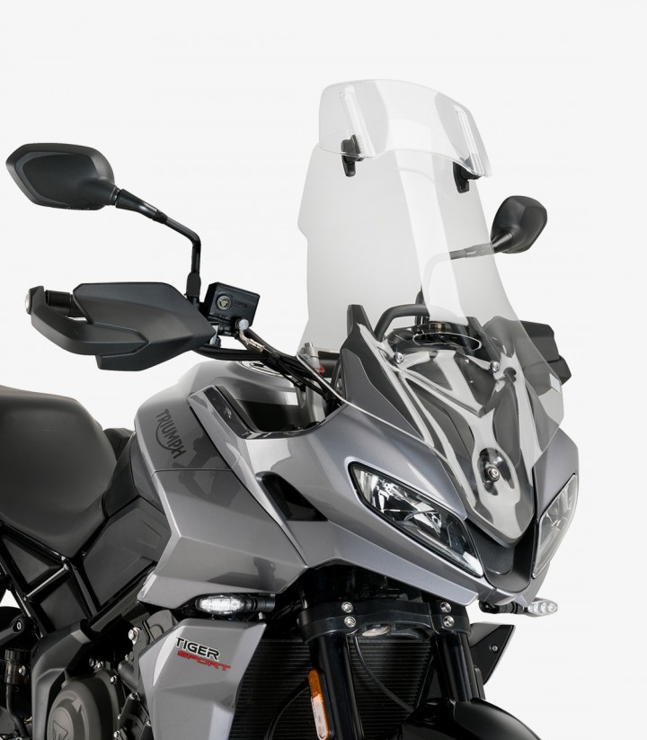 Triumph Tiger Sport 660 (2022 - 2024) Puig Touring with visor Smoked Windshield 21403H