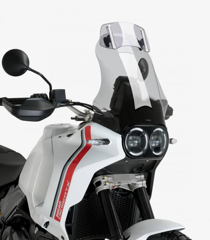 Cúpula Puig Touring con visera Ducati Desert X (2022 - 2024) Ahumado 21438H