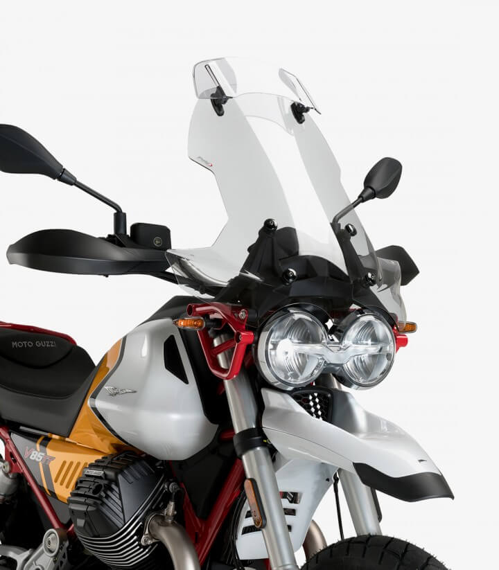 Cúpula Puig Touring con visera Moto Guzzi V85 TT 850 (2019 - 2023) Transparente 21442W