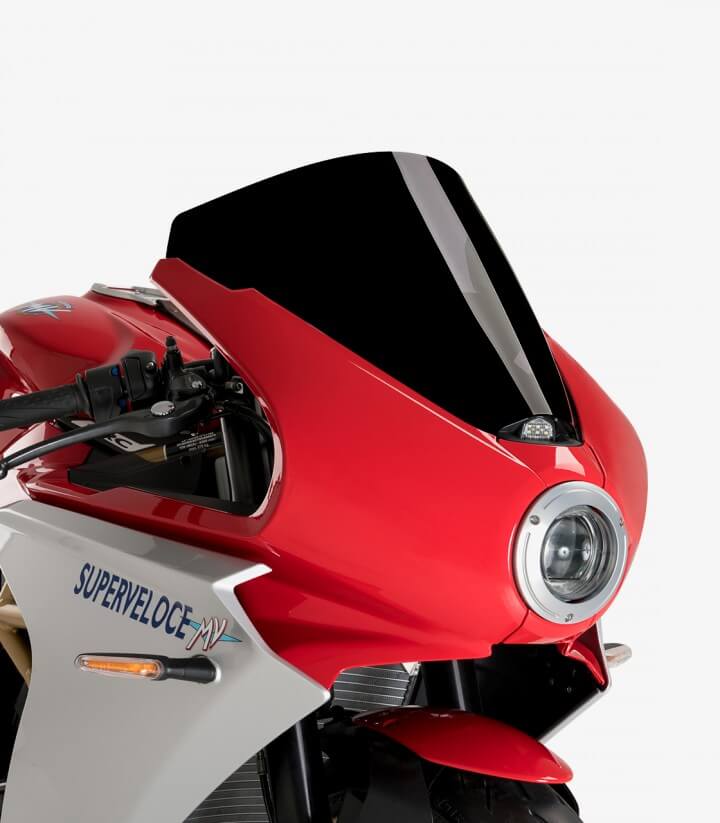 Windschild Puig R-Racer MV Agusta Superveloce 800 (20-25) Schwarz 21175N