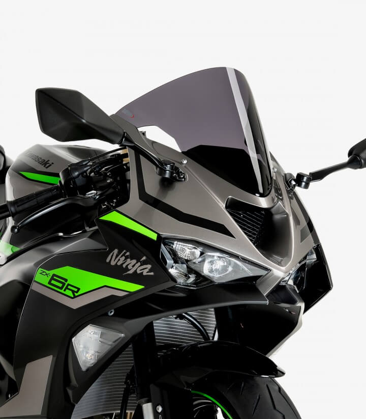 Windschild Puig R-Racer Kawasaki ZX-6R Ninja (24-26) Dunkel getönt 21832F